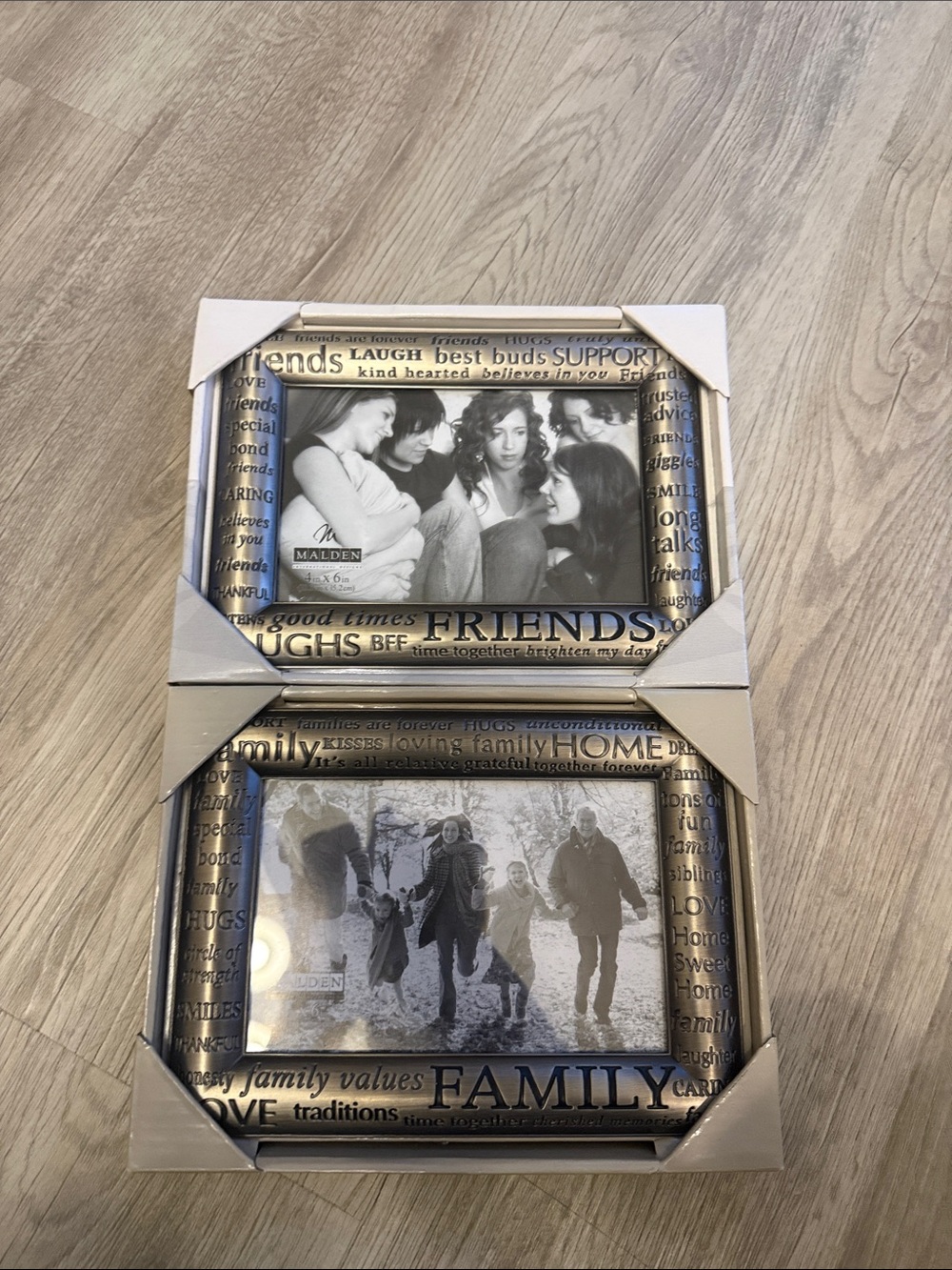 Malden Silver Tone 'Friends & Family' set of 2 BRAND NEW!